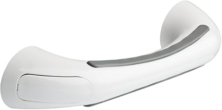 Delta Designer (1-Pack) 9' Assist Bar ADA Compliant White Bathroom Safety Soft Handle | Wall Mount 300 lb Capacity, Balance, Handicap Grip for Shower, Tub, Toilet DF509-SG1