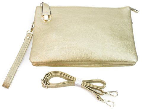 Preisvergleich Produktbild Proya Collection Klassische Leder-Umhängetasche mit Schnalle