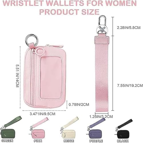 Commonlyto Wallet, The Wallet 2nd Gen, Wristlet Nylon Quilted Wallets for Women, With Id/Credit Card/Cell Phonewindow (Camel,15 * 9 * 2cm)4