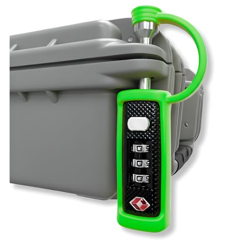 Image of TSA Approved Travel Gun Lock, Cut-Resistant Child-Safe Padlock, White