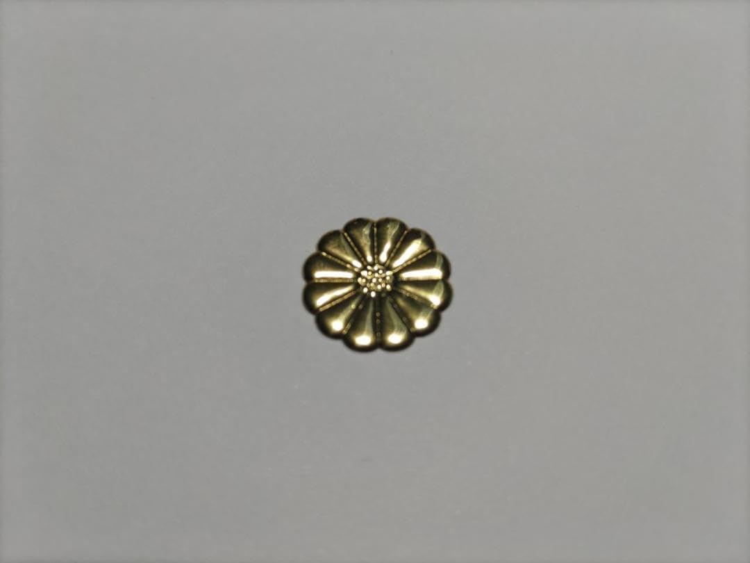 特別価格！【菊紋金具】4分ｘ220枚 （12ｍｍ）神殿、神輿、真鍮金具です。 特別価格！【菊紋金具】4分x220枚 （12mm）神殿、神輿、真鍮
