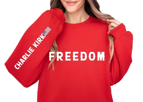 Charlie Kirk Freedom Sweatshirt, Great American Pat.riot Charlie Kirk Freedom Hoodie, Sweatshirt - Hoodie Sleeve Printed Garment, Charlie Kirk Apparel