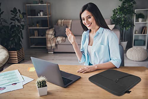 Image of Laptop Sleeve Bag 15.6 inch, BOOEUDI Shockproof Protective Computer Carrying Cover with Front Pocket, Briefcase Handbags Laptop Case for 15.6 inch HP, Dell, Acer, Asus, Notebook, Grey