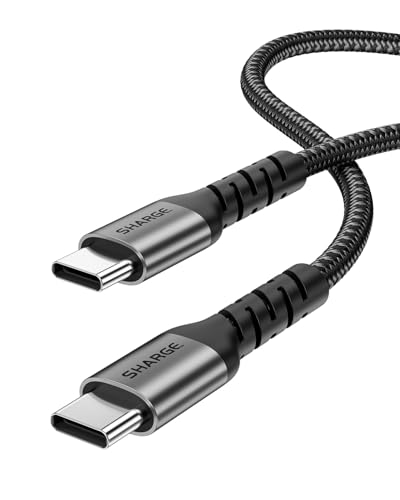 Image of Sharge 240W USB-C Fast Charging Cable, 4.9ft Braided, PD3.1, Ultra-Durable for Laptops, Smartphones, Tablets, Steam Deck, Switch & More