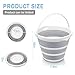 2-Pack Collapsible Buckets - 2.6 Gallon (10L) Large Capacity, Essential for RV, Garden Cleaning, Car Washing, Camping, Fishing, Multi-Purpose Durable Portable Buckets, Easy Storage, Use Anywhere