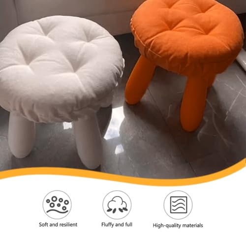Coussin d'assise confortable bleu de 25cm pour tabouret de bar