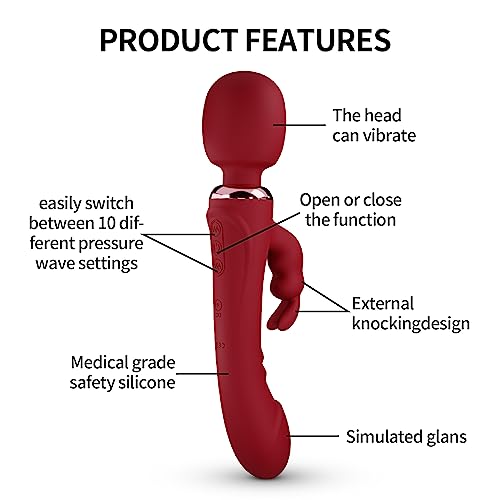 Portable Rabbit Ears Toy Set 10 Powerful Modes Adult Tool for Women Today Silent Gifts Handheld Waterproof Rechargeable Soft Accessories Machine Gift