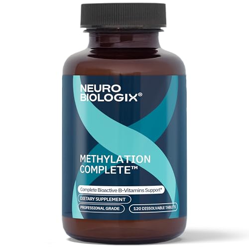 Image of Neurobiologix Methylation Complete, Methylated B Complex with Methylfolate, Vitamin B12 & B6, Daily Energy, Immune & Cellular Health Support for Kids & Adults, Gluten Free, 120 Chewable Tablets