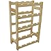 Flaschenablage Flaschenregal Weinregal Weinständer Weinflaschenregal Weinschrank für 20 Flaschen Weinlager Flaschenlager aus Holz Unbehandelt Regal Standregal Holzregal Lagerregal