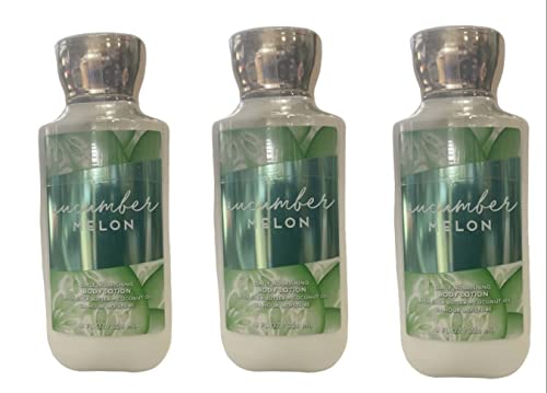 Bath & Body Works Shea & Vitamin E Lotion Cucumber Melon 8 oz (3 Pack)
