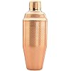 Barfly 3-Piece Diamond Lattice Etch Japanese Cocktail Shaker Set 24 Oz/700ml, Copper Plated