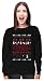 TeeStars Merry Christmas The Upside Down Ugly Christmas Women Sweatshirt Medium Black