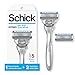 Schick Hydro 5 Sense Hydrate Razor with Shock Absorb Technology for Men, 1 Handle with 2 Refills,1 Count