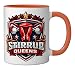 Stirrup Queens OB GYN Nurse Medical Team Pride Ceramic Mug, Orange/White