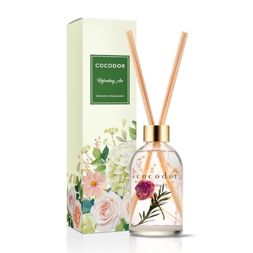 Image of COCODOR Herbarium Reed Diffuser /Refreshing Air /6.7oz(200ml) / Fragrance Scent Essential Oil Stick Diffuser Set for Bedroom Bathroom Home Decor
