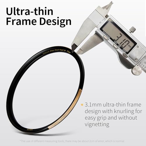Filtro UV de latón anti-impactos Haida 62mm que elimina reflejos y neblina ultravioleta 4