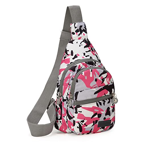 EVANCARY Kleine Umhängetasche für Damen und Herren, Brusttasche, Tagesrucksack, Crossbody-Rucksack, Reisen, Sport, Wandern, Tagesrucksäcke