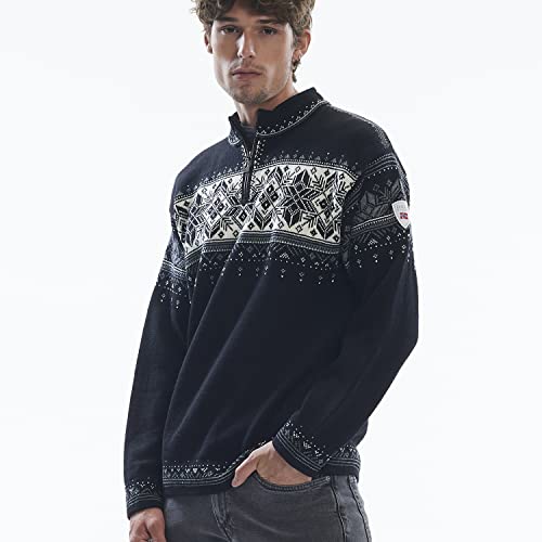 Dale of Norway Blyfjell Sweater Black/Smoke/Off-White SM (Men's 34-36")2