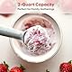 Coolcook Eiscremeaufsatz für Kitchenaid, kompatibel mit 4,5-6 Qt Standmixern, Eismaschine 2 Quart für Sorbet, Gelato, Frozen Joghurt