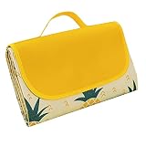 YOUCAI Tappeto Campeggio Giardino Con Manico Portatile, Coperta da Picnic Impermeabile, Coperta da Spiaggia Anti Sabbia Pieghevole per Picnic, Spiaggia, Campeggio, Parcheggio, Viaggi,28,145X80cm