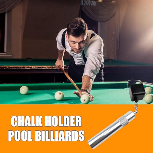 Porte-craie pour queue de billard 3 en 1 avec outil de pointe de flèche noir