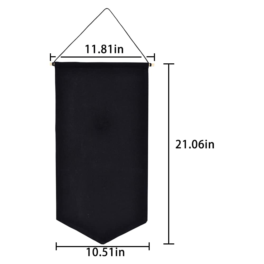 LIOOBO Anstecknadel Banner Aus Segeltuch – 30x26,5 Cm, Schwarz, Zum Präsentieren Von Sammlungen
