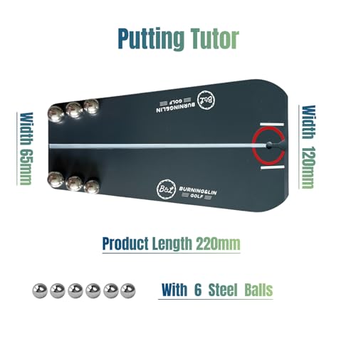 Burning&LIN Golf Putting Tutor Golf Putting Trainer Practice Straight line Putting Correct Putting Posture Accurate Putting Indoor Outdoor for Beginners Kids Adults - Thumbnail 3