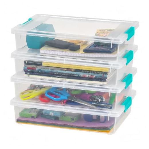 IRIS USA 6 Qt. Storage Bin Set