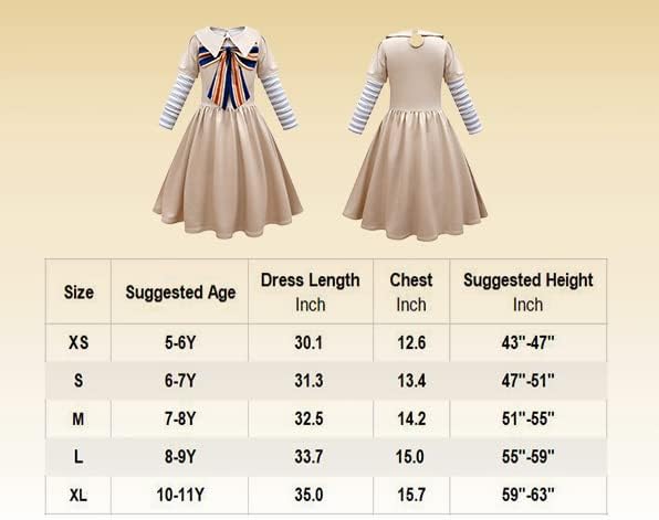 Miniatura 3 de PAPA93 Vestido de disfraz de Halloween para niñas, trajes de cosplay de terror, vestidos de fiesta