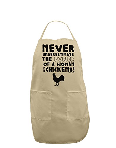 Tooloud A Woman With Chickens Adult Apron - Stone - One-Size #TOP25
