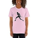 Aryna Sabalenka Tennis Black Silhouette Ring-Spun Cotton Short Sleeve Shirt