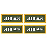 .410 SLUG Ammo Can 4 Pack 3' Olive OD Sticker Gun Ammunition Box Decal