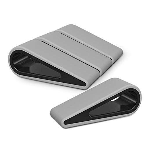 Lot de 4 supports universels antidérapants en silicone durable pour clavier d'ordinateur et tablette Gris Cover