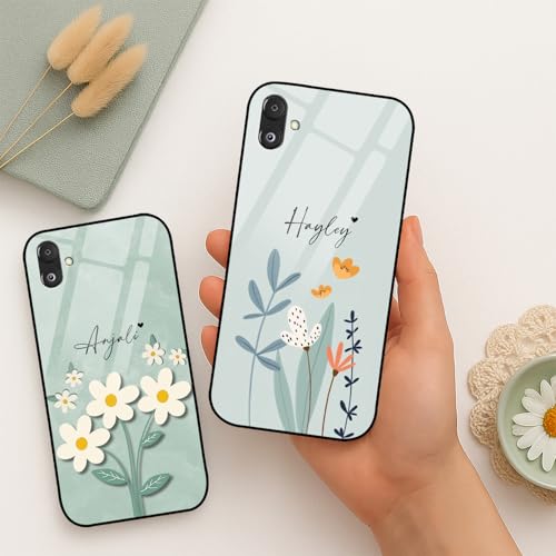 Image of COLORflow Back Cover Compatible with Samsung F14 5G | Floral Family Customized | Shockproof TPU Bumper with Camera Protection Back Cover Compatible with Samsung Galaxy F14 5G