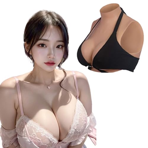 Image of Fake Boobs, B-S Cup, Breast Plates Crossdresser, Drag Queen Cosplay, Silicone Breastplate, False Breasts, Breast Plate