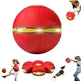 Umbenk Palla a disco per cani, palla a disco per cani, palla a disco per cani di taglia piccola, media e grande, giocattoli per cagnolini, palla a disco con luci, palla a disco volante creativa magica
