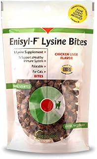 Vetoquinol Enisyl-F Lysine Bites: L-Lysine Chews for Cats & Kittens - Chicken Liver-Flavor