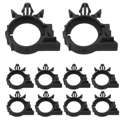 Clips de sujeción de coche para fijar arnés de cableado de plástico negro, instalación fácil