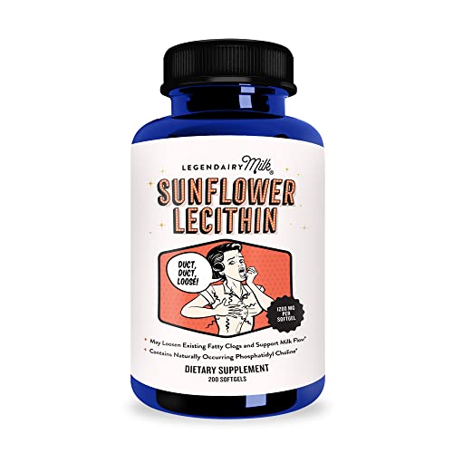 Image of Legendairy Milk® Sunflower Lecithin, 1200mg of Organic Sunflower Lecithin per Softgel, 200 count bottle