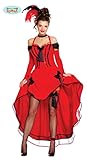 saloon kleid M 38-40 Guirca Damen Ballerina Can Red, M 38-40, 80374
