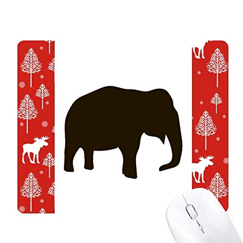 Éléphant noir mignon souris de forêt et bois décoration thématique pour la maison