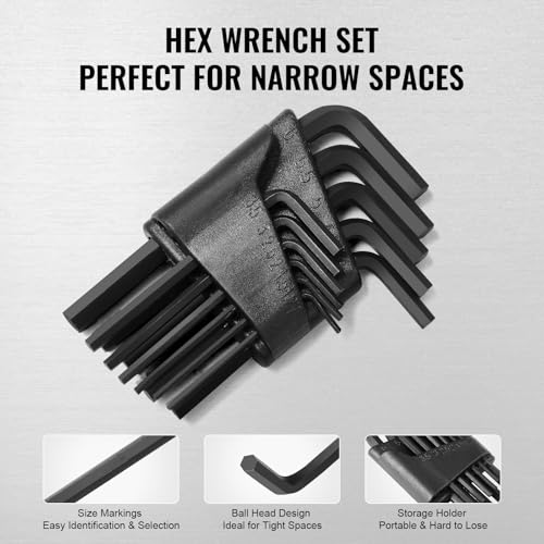 Image of VEVOR 121-Piece Mechanics Tool Set - 1 /4 inch 3 /8 inch 1 /2 inch Drive Sockets - SAE and Metric Mechanic Tool Kit with Bits - Ratchet Handle, Wrenches, Accessories, and Plastic Storage Case for Automotive Repair