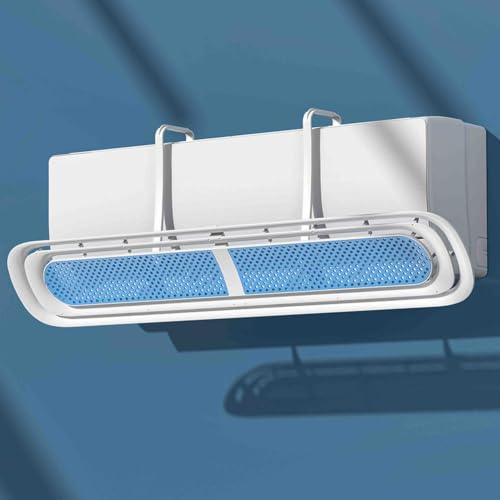 Deflector de aire acondicionado con panel ajustable y cubierta protectora 3