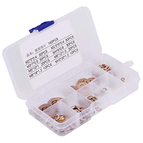 LANTRO JS - Set Assortimento di Rondelle Piatte in...