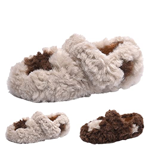 Fashion Winter Children Boots Boys And Girls Flat Bottom Non Slip Cotton Shoes Color Block Plush Warm Bling Boots Kids3