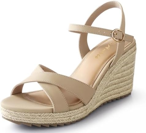 Ankis Wedge Sandals for Women, Espadrille Womens Wedge Sandals Co...