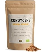 Cupplement Cordyceps Poudre bio 60 g Pelle gratuite – Hautement dosée – Champignon – Pas de capsule