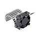 RC Motor Heat Sink, Enhanced Cooling Performance, Cooling Fan for 1/10 Scale Electric RC Car 380 390 Motor Upgrade, for Hobbyists Off-Road Racing(Silver)