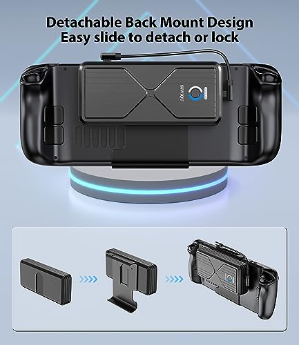 SiWiQU Portable Power Bank Compatible with Steam Deck, 20000mAh Detachable External Battery Pack 45W Fast Charging for Steam Deck, MacBook, iPad, Dell, HP, Notebook, Samsung, iPhone, Switch and More