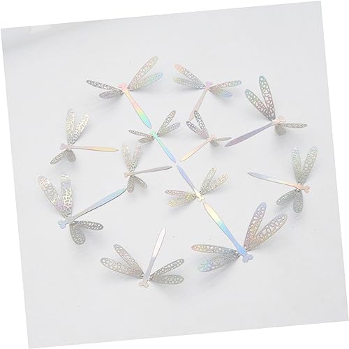 Vinilo decorativo libélula recortada con efecto 3D troquelado para salones elegantes 7